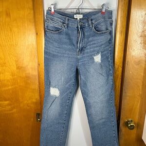 Casual Blue Distressed Jeans